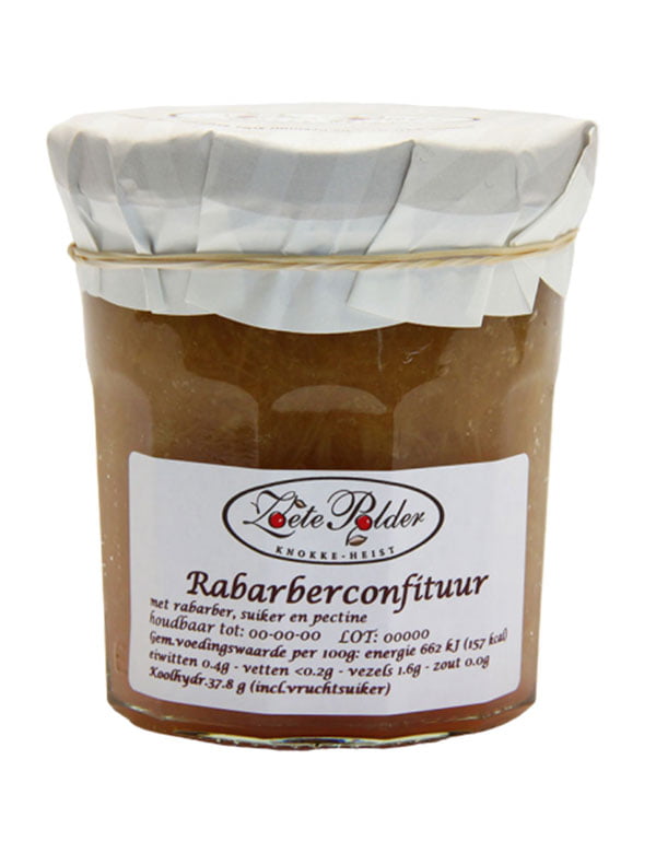 Confituur van rabarber