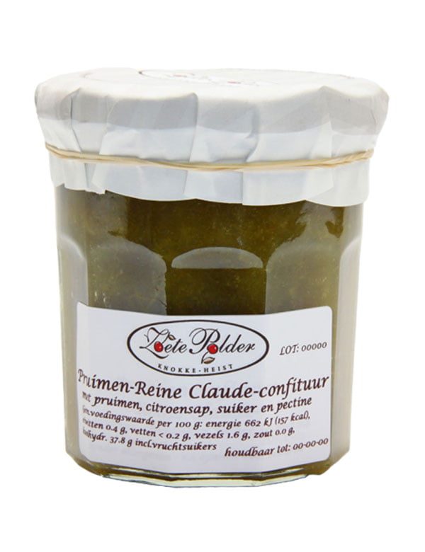Confituur van Reine Claude-pruimen