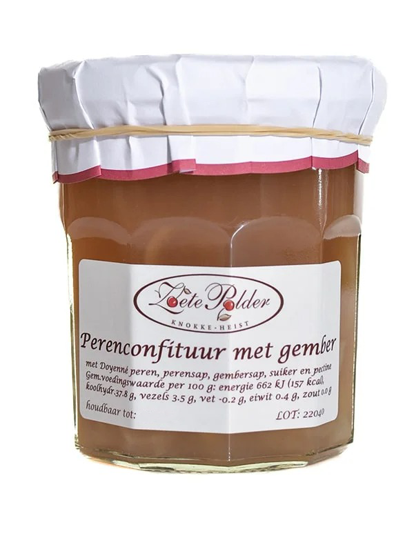 Confituur van peren met gember